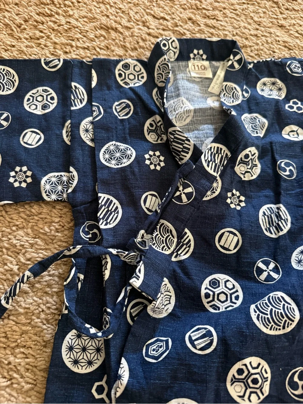 Kids Boys Yukata Japanese Pajama Set